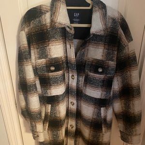 Gap Oversized Wool Blend Jacket - Size L